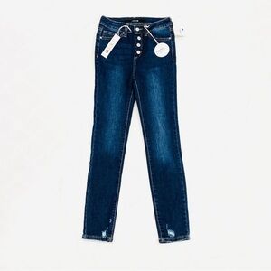NWT Joe’s Jeans Girls’ The Charlie High Rise Super Skinny Distressed Blue Jeans